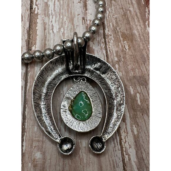 Faux Squash Blossom Necklace - Picture 3 of 4